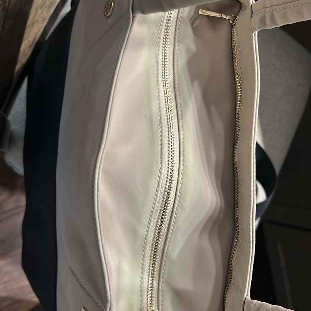 MZ Wallace Soho Tote. Two-Tone Black and Tan Bag - Picture 13 of 16